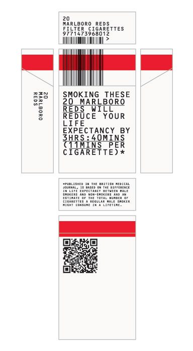 ¿Una bonita cajetilla de tabaco o campaña anticancer?