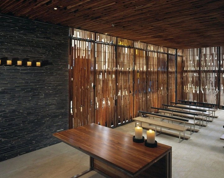 detalle del interior de la capilla