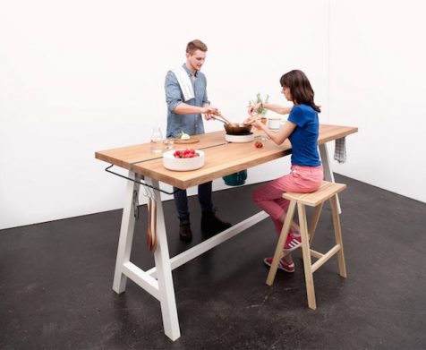 Mesa de cocina versátil