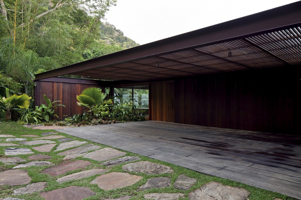 Entrance and garage view from street