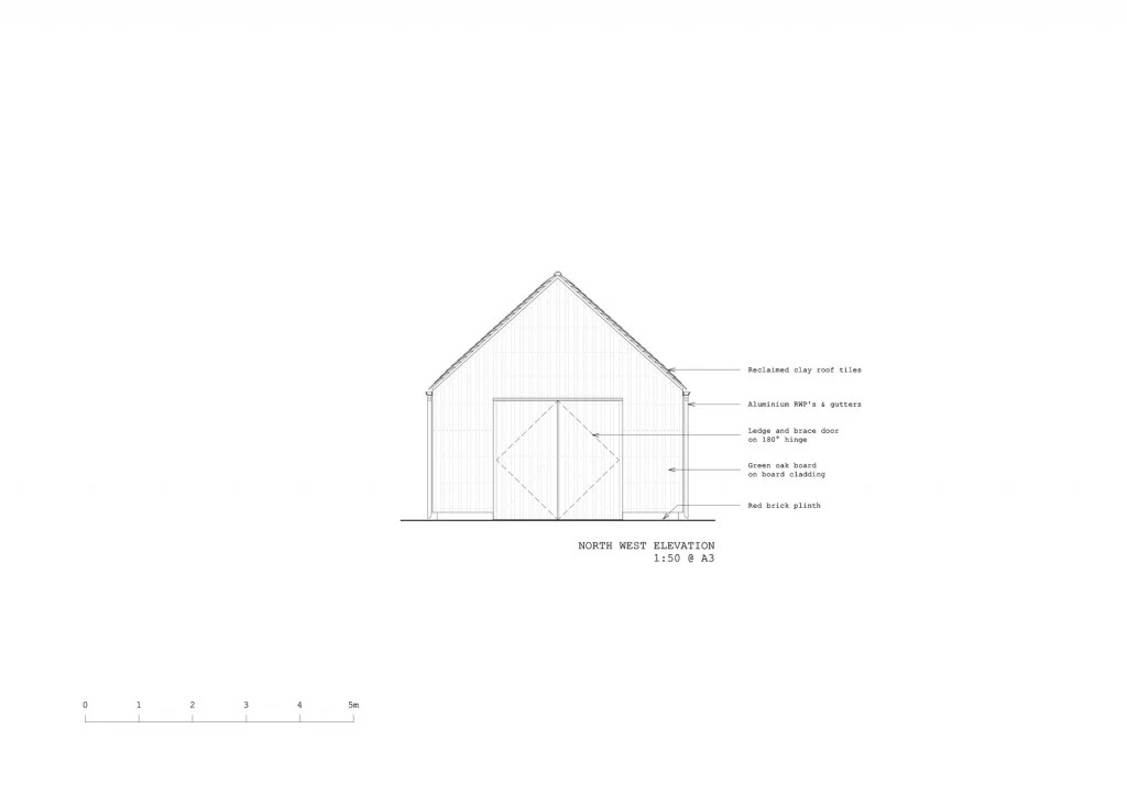 long_sutton_barn_-_NW_elevation_labelled