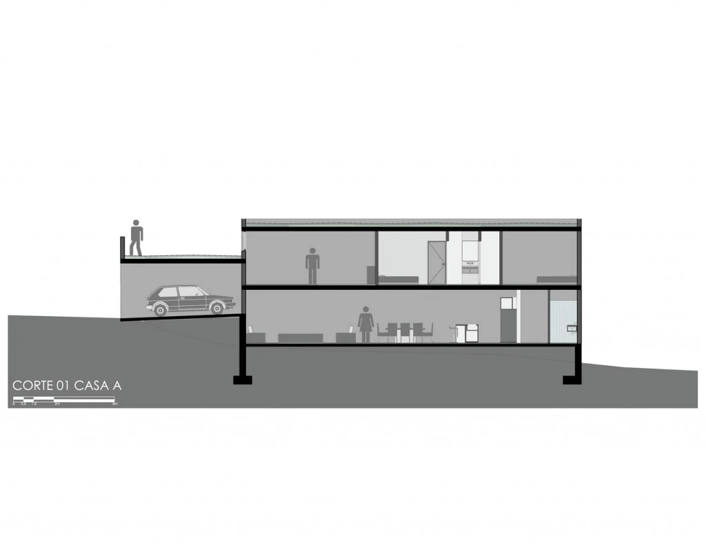 seccion_(2) CASAS CS P+0 Arq DESPIERTAMIRA