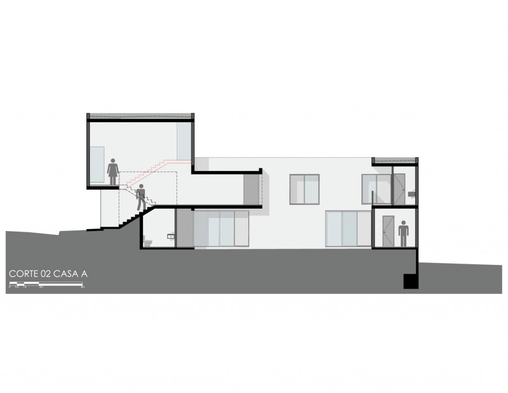 seccion_(3) CASAS CS P+0 Arq DESPIERTAMIRA