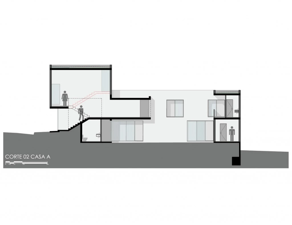 seccion_(3) CASAS CS P+0 Arq DESPIERTAMIRA