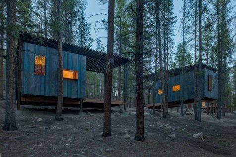 Cabañas diminutas en las montañas de Colorado