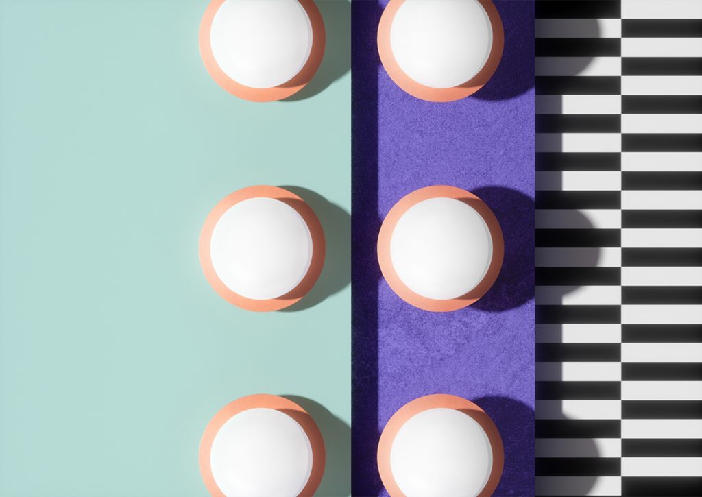 Detalle de las lámparas colección Suprematic Lamps de Wishnya Design Studio 
