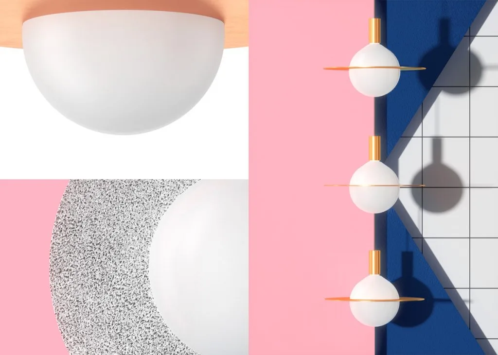 Lámpara colgante Orbis homenaje a saturno