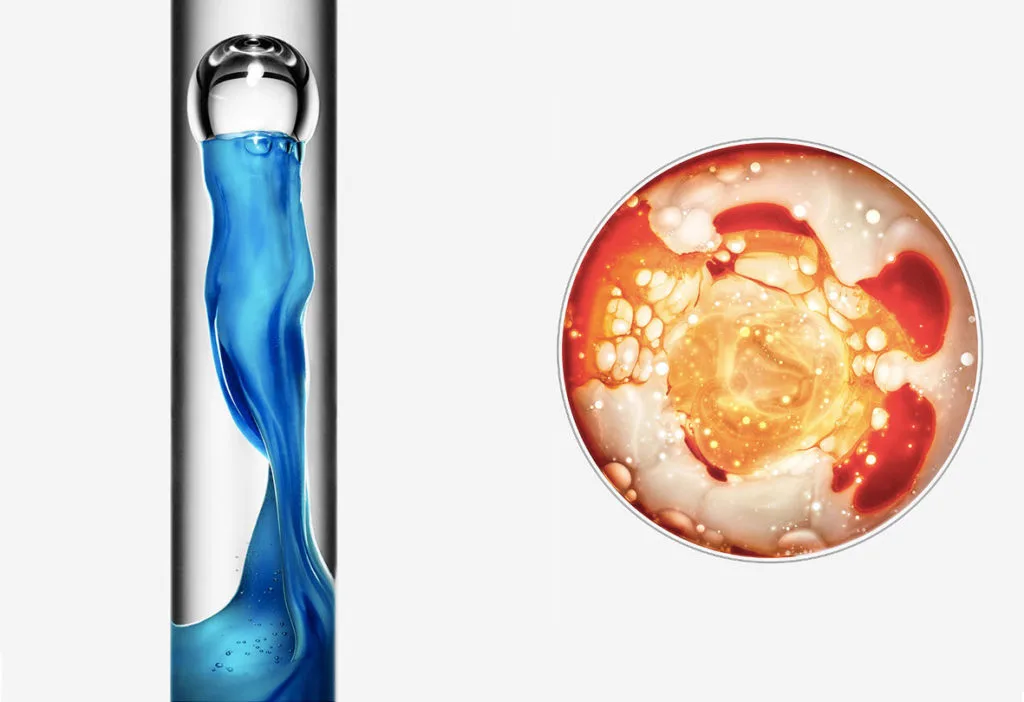  Detalle de la increíble serie de instantáneas de reacciones químicas 