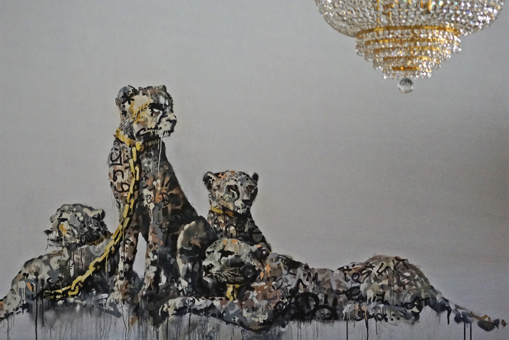 pintura en la pared 