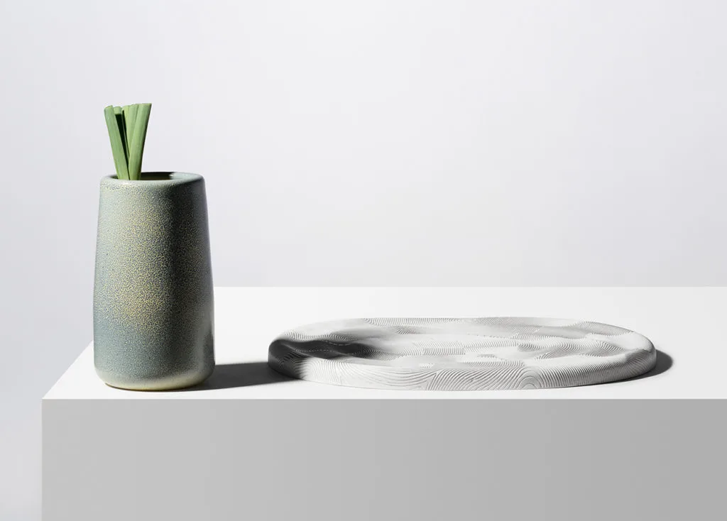 detalle de jarron en cerámica de Dimitri Bähler 