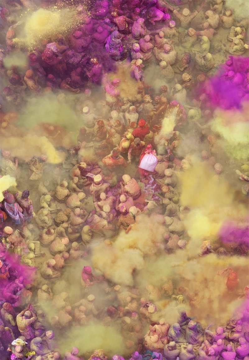 Fotografía de Katrin Korfmann del Holi hinduista