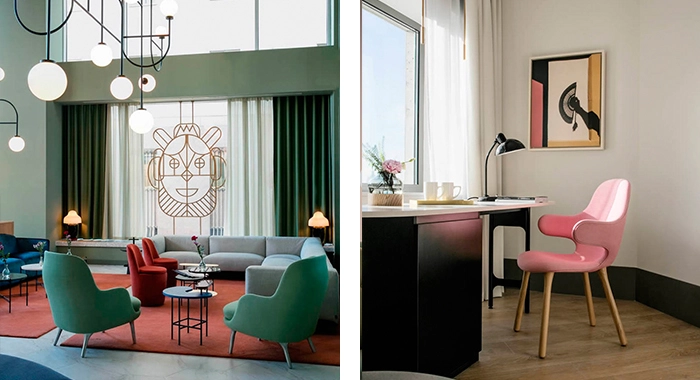 Sofás, sillas, espejos y un sinfín de elementos decorativos del hotel Barceló