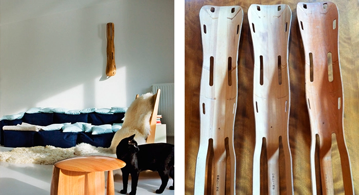 Detalle de las férulas que realizaron para la Segunda Guerra Mundial