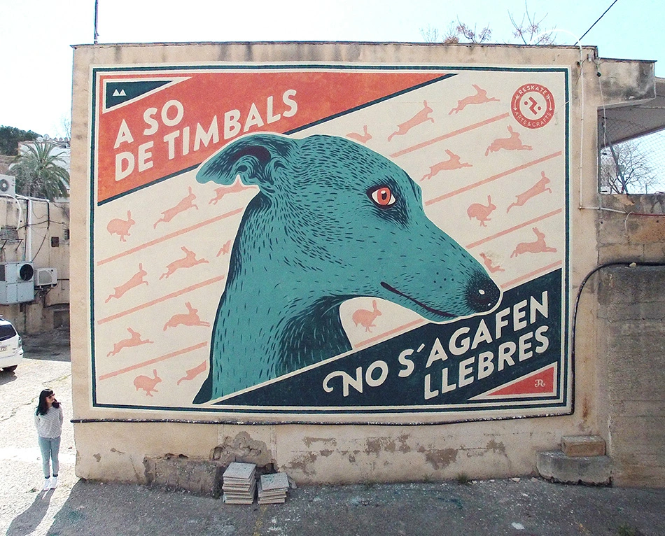 Mural A so de timbals Mallorca 2016 de Reskatestudio
