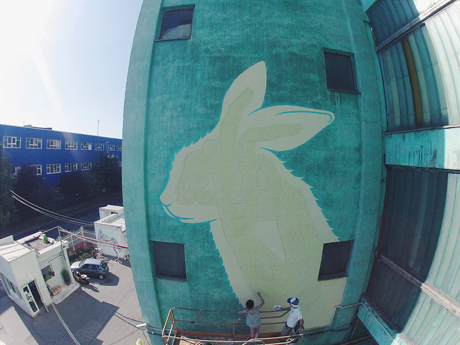 Mural Asombrar Rumania 2015 de Reskatestudio