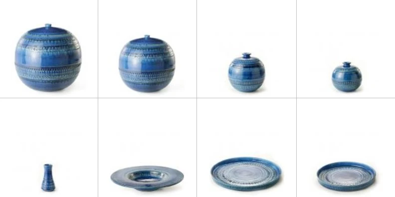 Coleccion rimini blue ideada por aldo londi, bitossi