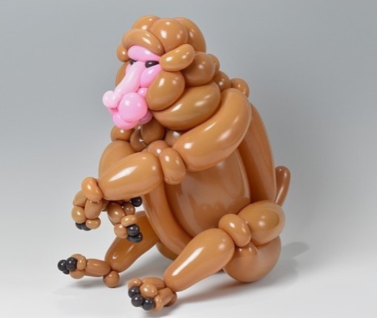 monkey realizado con globos por masayoshi matsumoto