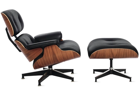 lounge chair 670 y otoman diseñada por los eames