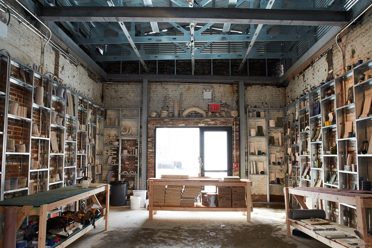 imagen general del taller de cerámica