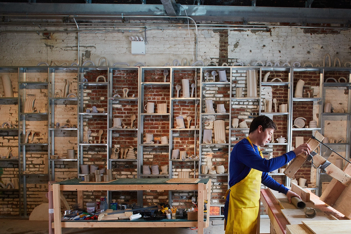 detalle del taller de cerámica