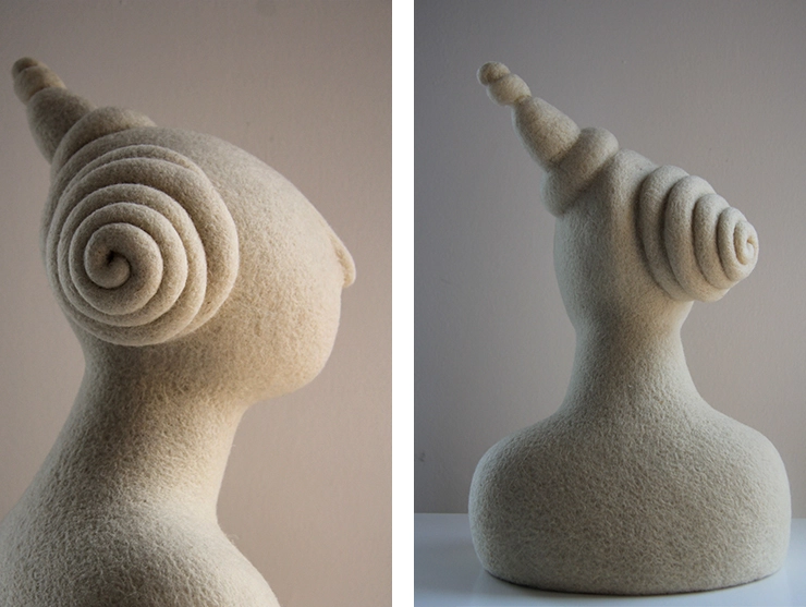 de pura lana, esculturas de Teresa Rancaño