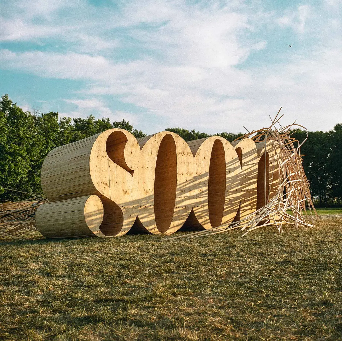 instalación de letras en 3d