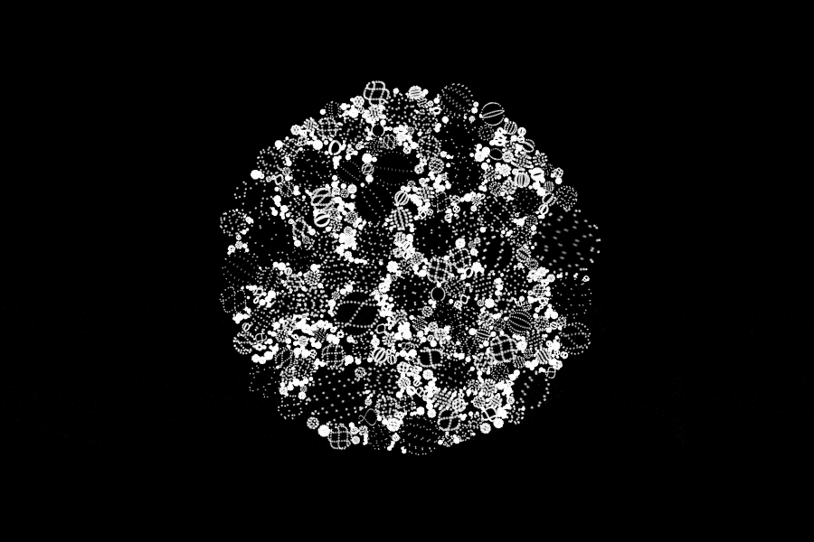 gif animado en blanco y negro de etienne jacob