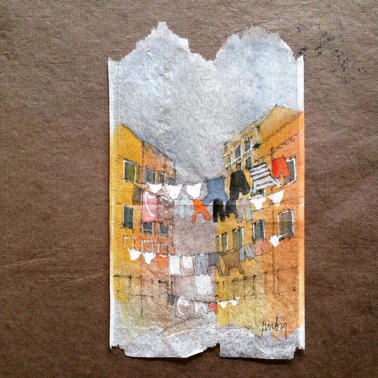 bolsitas de te pintadas por Ruby Silvious 