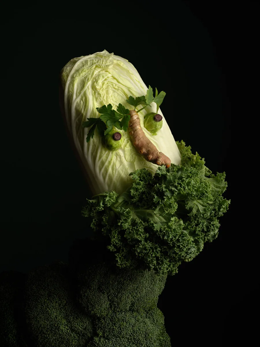 obra con vegetales de carl klein