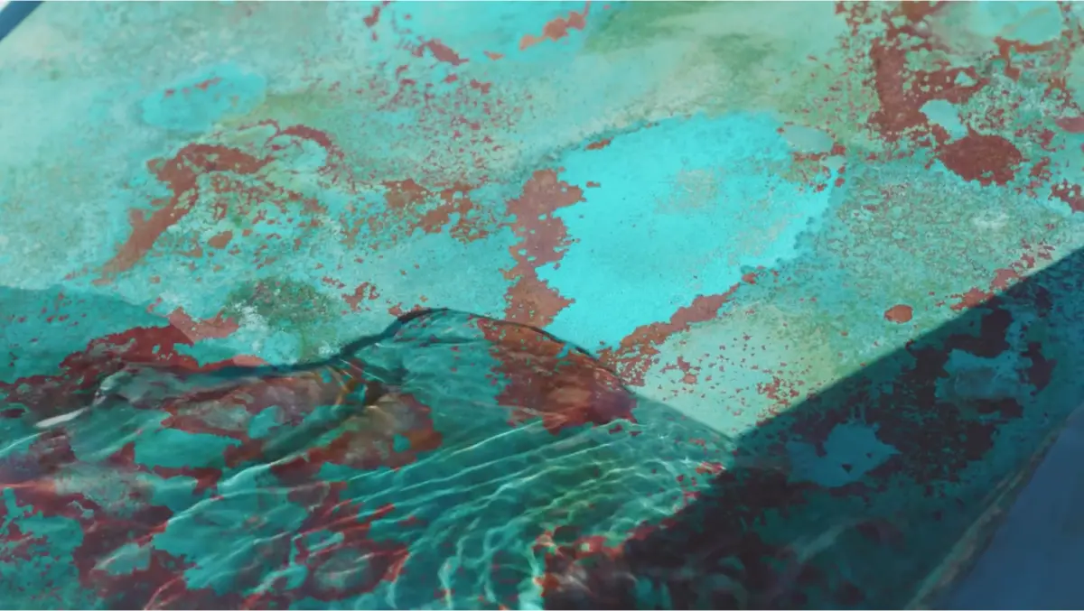 resultado de la placa con óxido natural