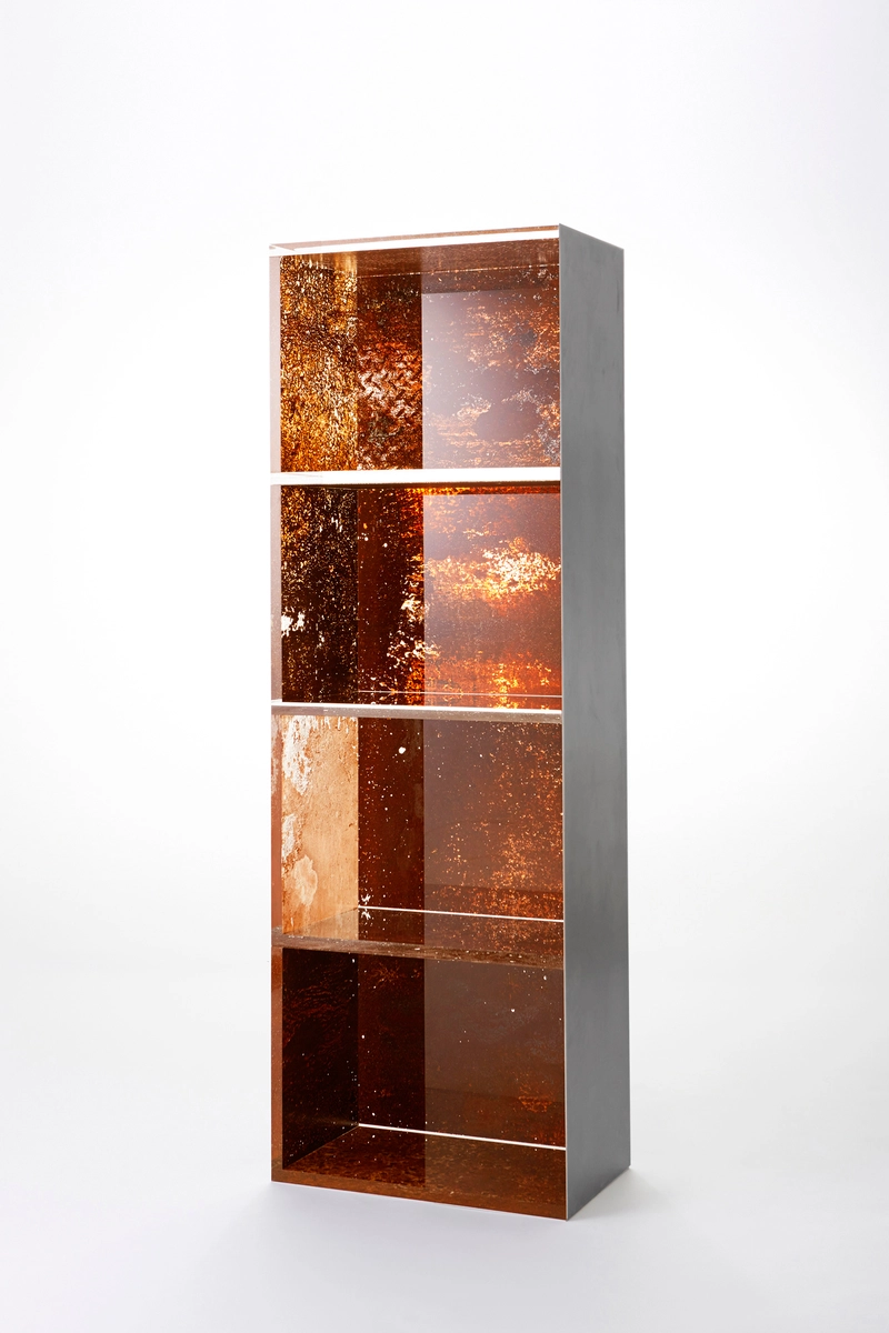 detalle de la estantería del proyecto rust harvest