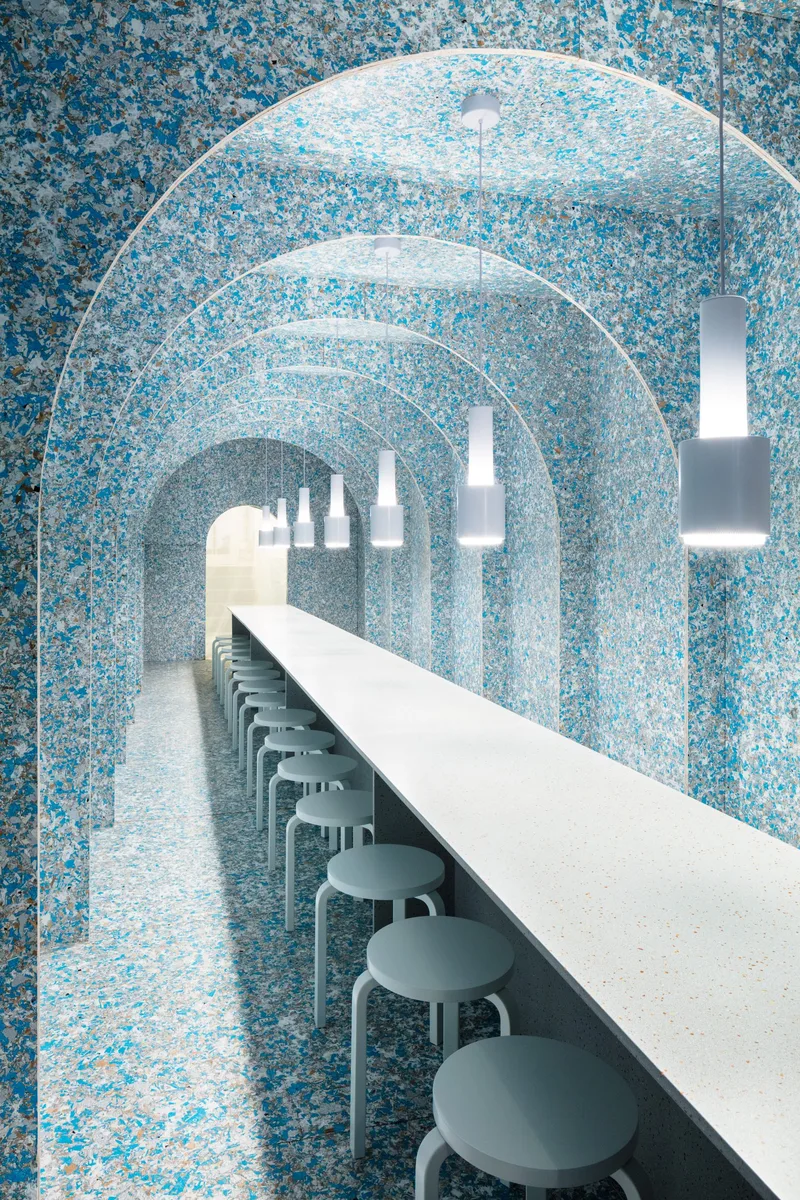 zero waste bistro diseñado por los finlandeses Harri Koskinen y Linda Bergroth