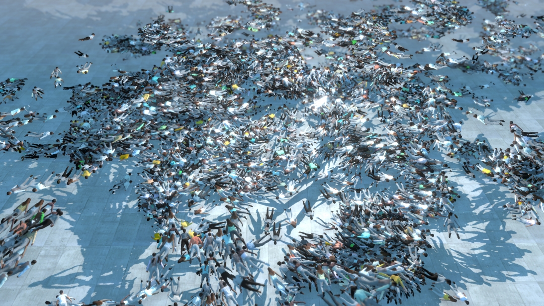 escena submarina del colectivo universal everything