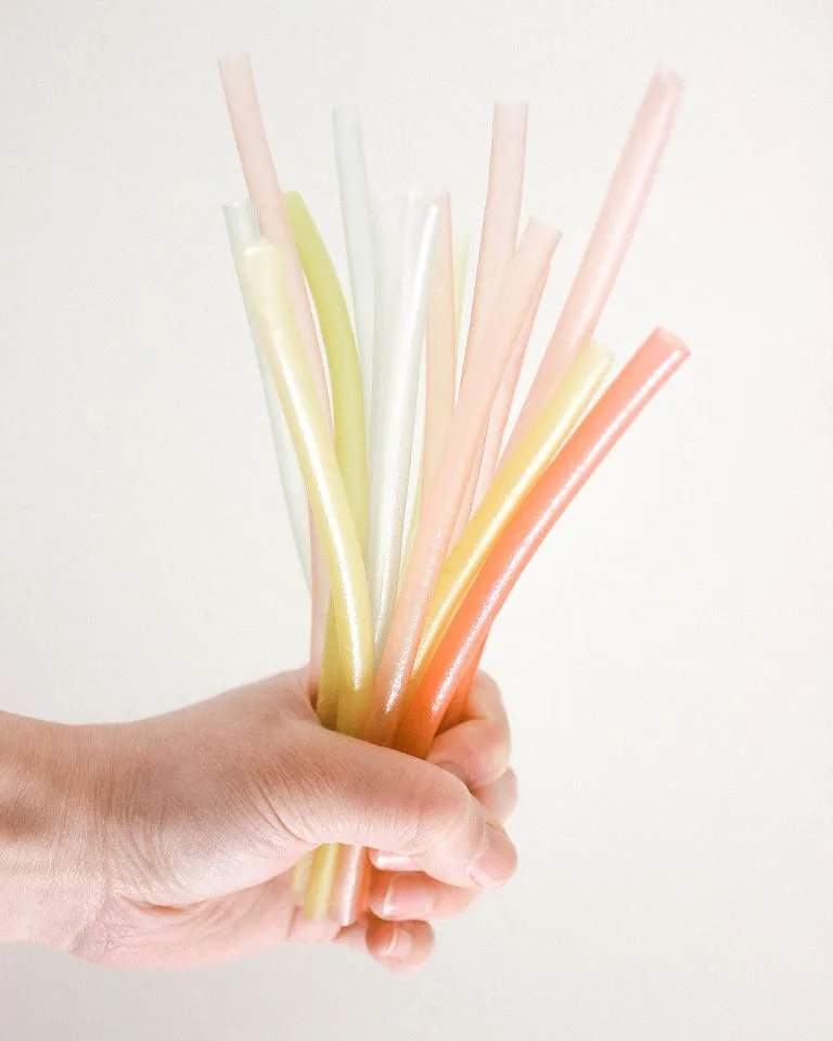 sustituto del plastico biodegradable de varios colores