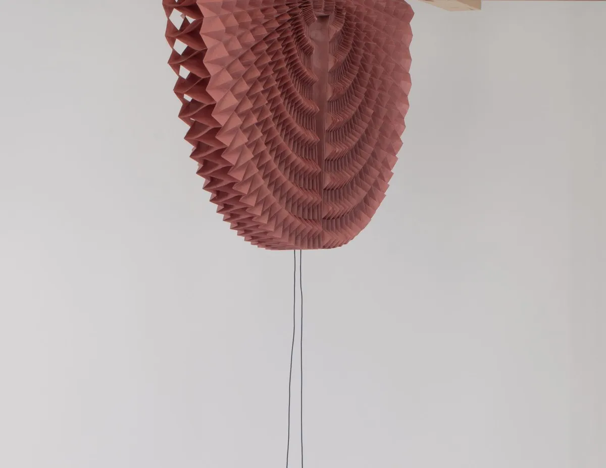 detalle del store de papel recogido