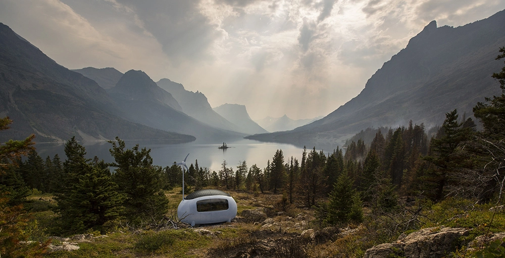 microcapsule es una vivienda autónoma que permite vivir en cualquier parte