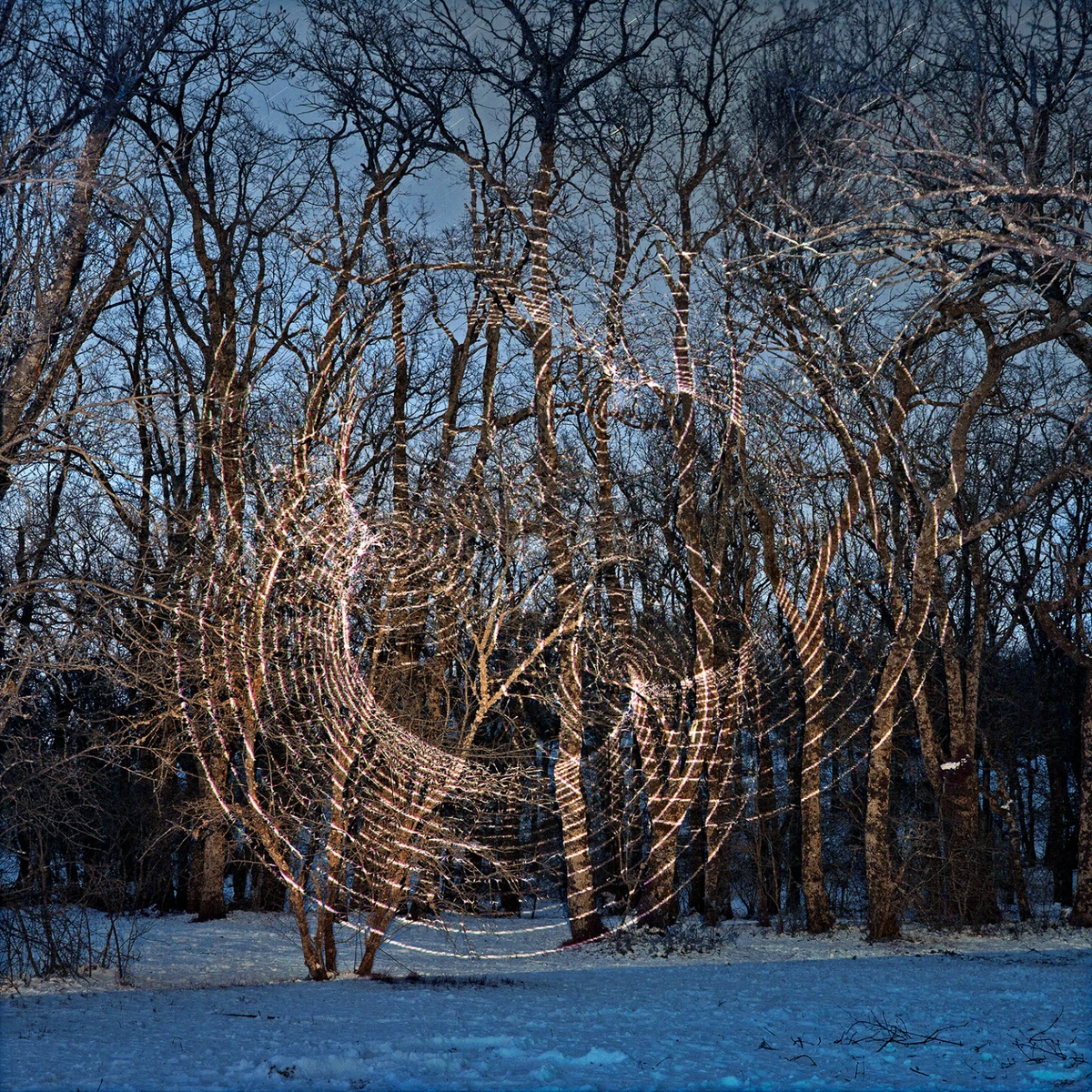 circulos concentricos de luz fotografía de javier riera