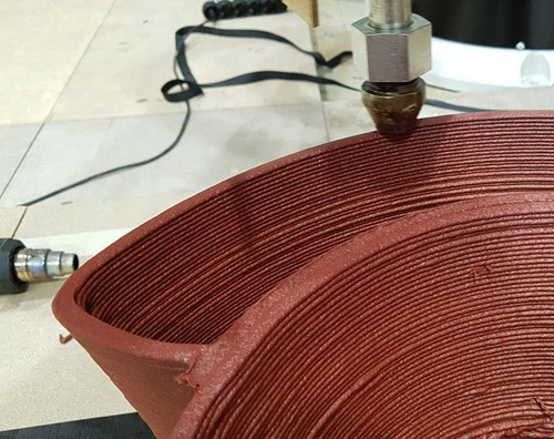 detalle del proceso de impresion en 3d