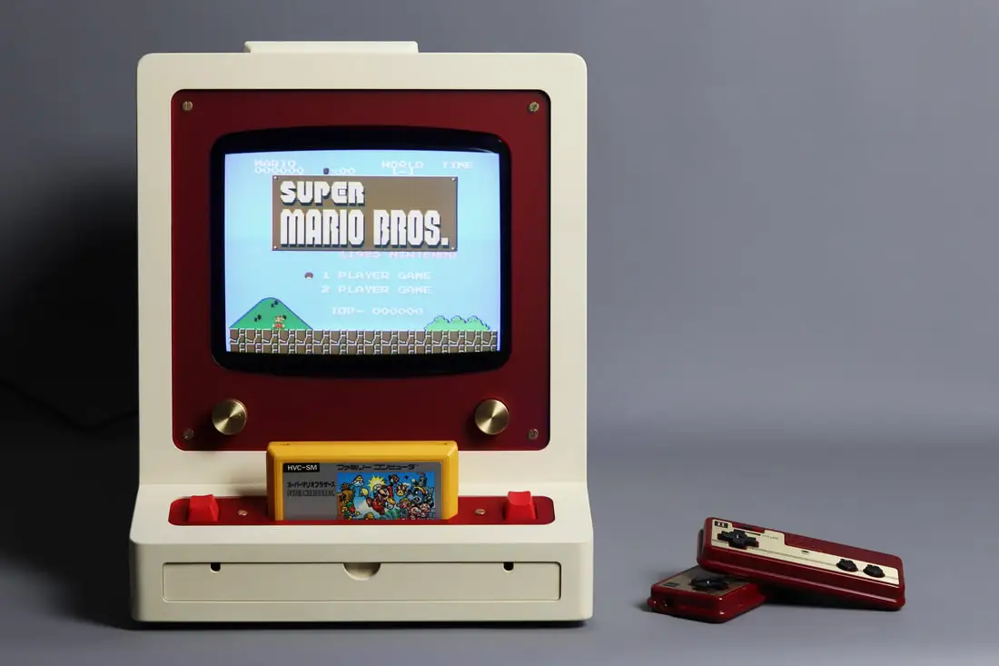replica en madera de juego de nintendo