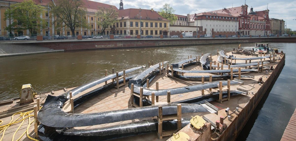 transporte de la instalacion Nawa con tecnologia fidu
