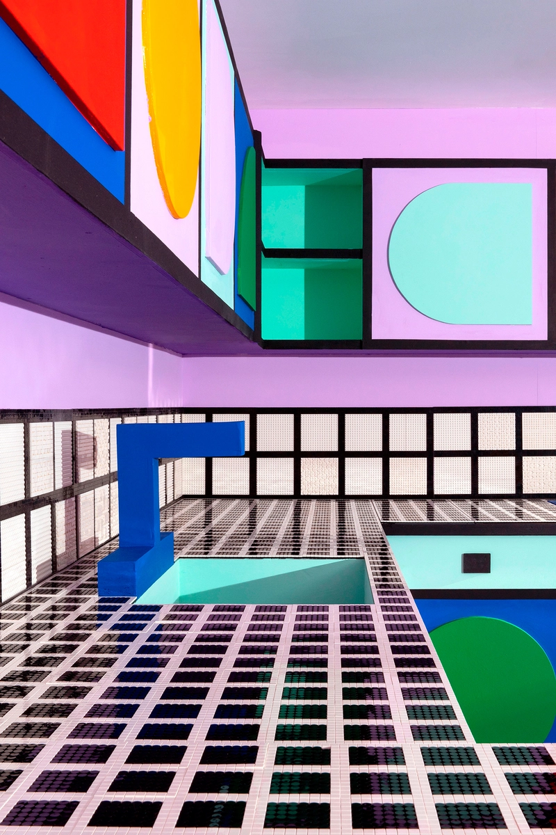 detalle de las piezas lego en 2d usadas en la construccion de house of dots