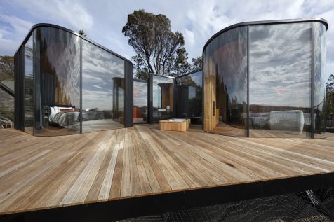 Cabañas inmersivas para contemplar el paisaje costero de Tasmania