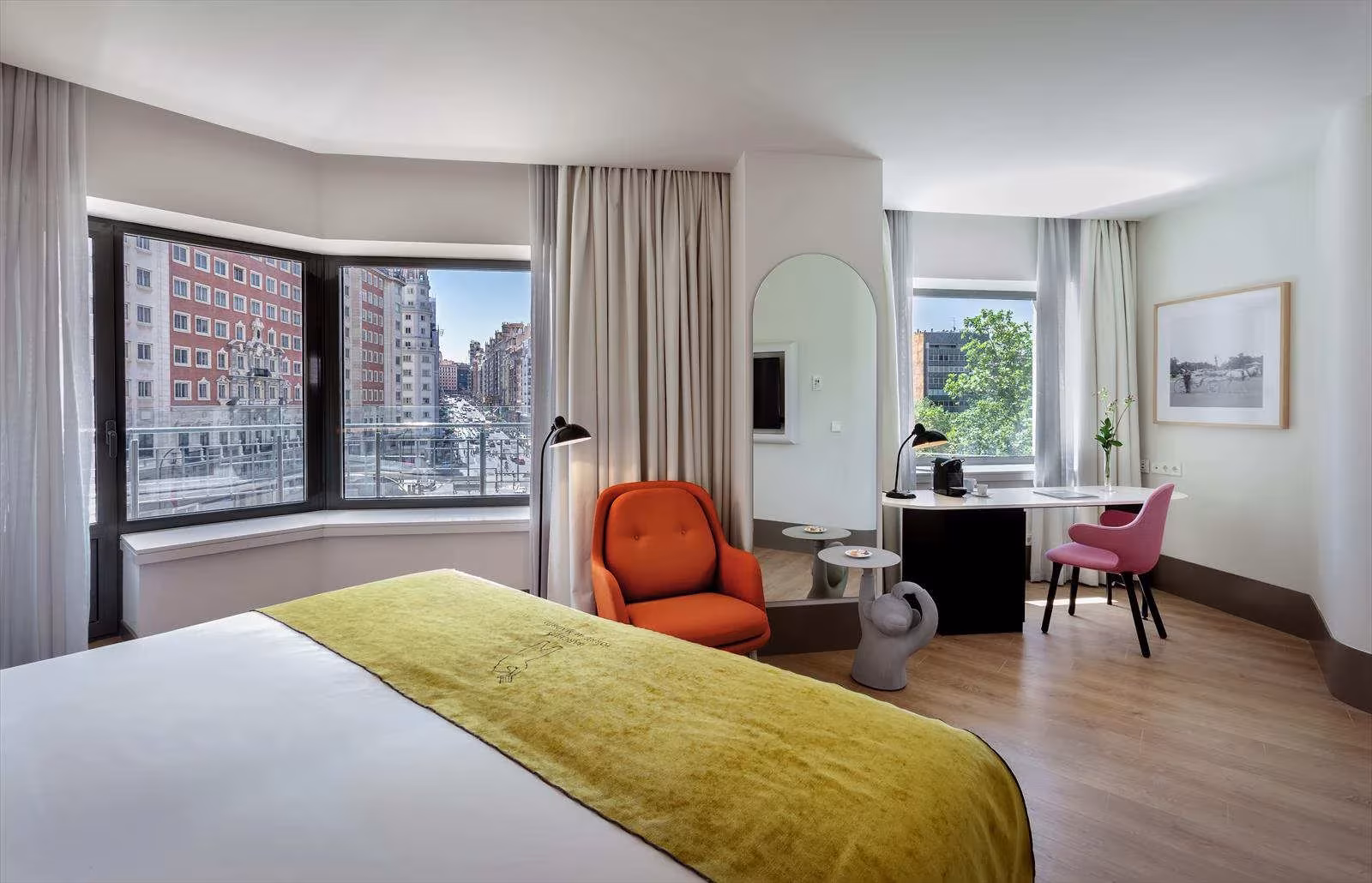 Detalle de una de las habitaciones del Hotel Barceló Torre de Madrid