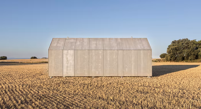 Imagen de la casa transportable cerrada
