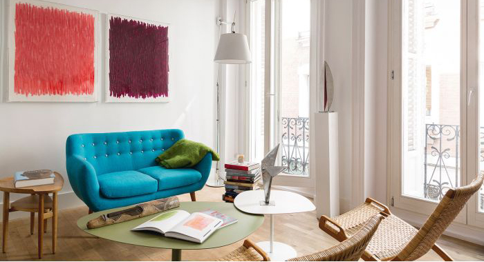 Salón pequeño aprovechando el espacio