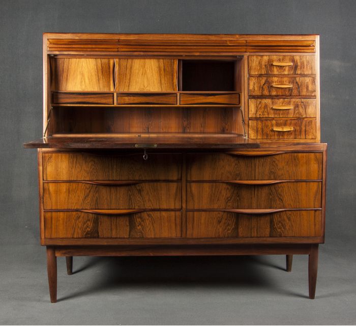 Secreter escandinavo de palisandro BATAVIA.