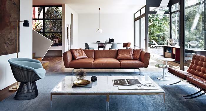 detalle del sofa avio de knoll diseñado por piero lissoni disponible en BATAVIA