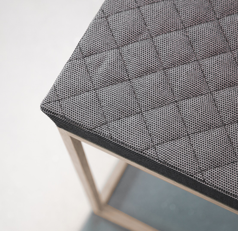 Detalle tela estilo nórdico gris