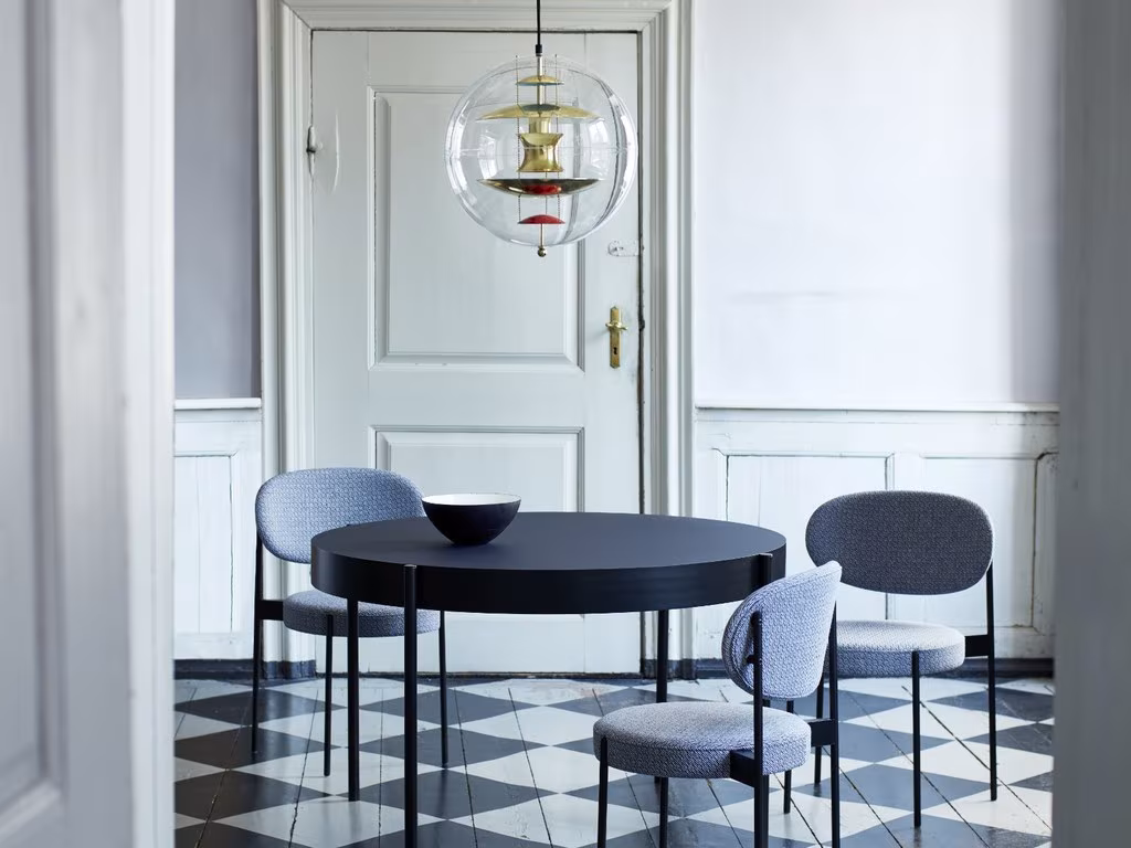 Lámpara de diseño Panton.