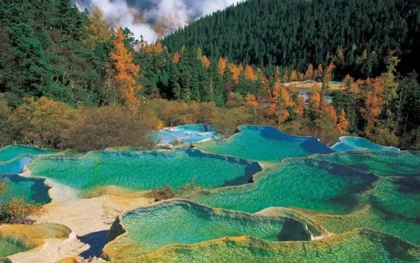 Valle de Jiuzhaigou, China